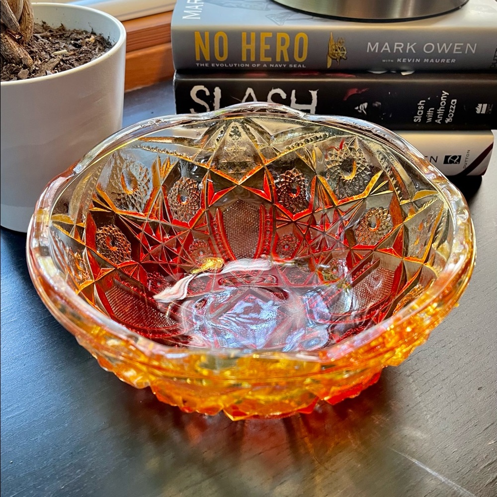 Vintage orange dish